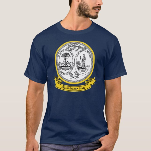 T-shirt Sceau de Caroline du Sud (Devant)