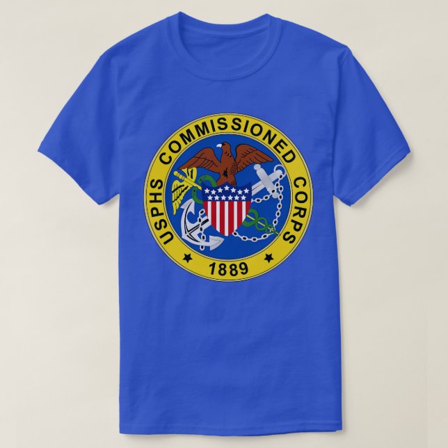 T-shirt Sceau de corps commandé USPHS (Design devant)