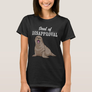 T-shirt Sceau De Désapprobation Sarcastique Seal Pun Marin