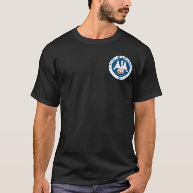 T-shirt Sceau d'État de Louisiane (Devant)