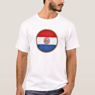 T-shirt Sceau du drapeau du Paraguay cool
