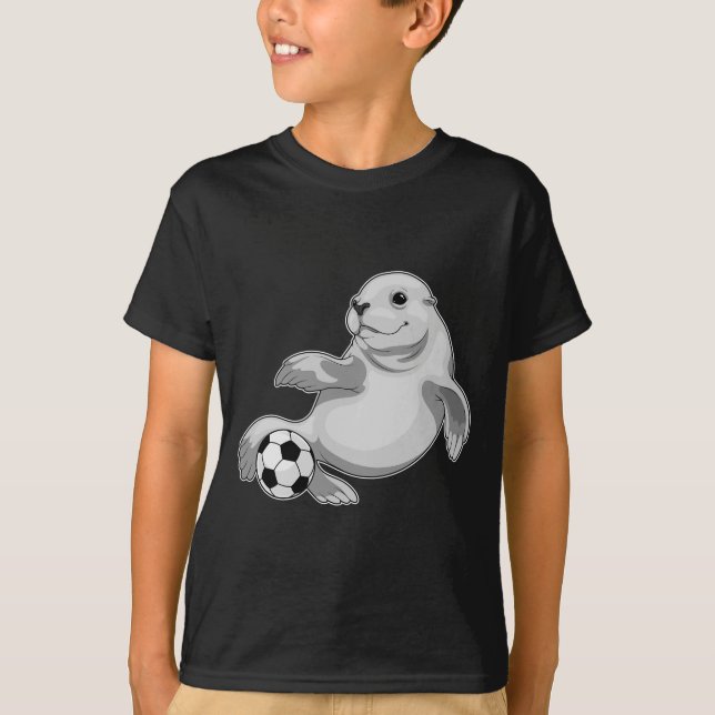 T-shirt Sceau joueur de football Soccer (Devant)