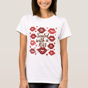 T-shirt Scellé avec un baiser