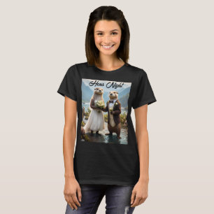T-shirt **"Scellé avec un baiser : Otterly in Love"**