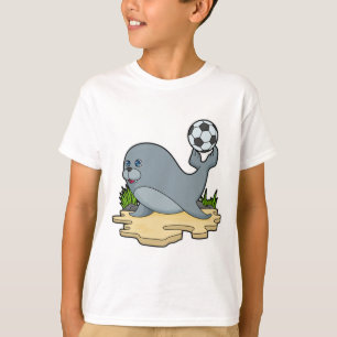 T-shirt Sceller comme joueur de football avec Soccer