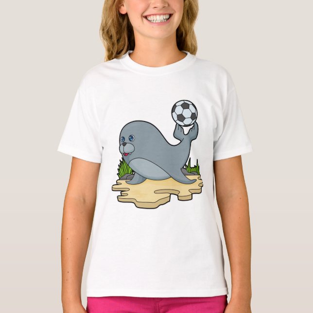T-shirt Sceller comme joueur de football avec Soccer (Devant)