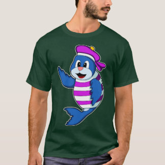 T-shirt Sceller comme marin avec Casquette