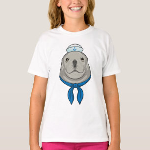T-shirt Sceller comme marin avec casquette marin