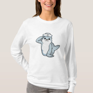 T-shirt Sceller comme marin avec casquette marin