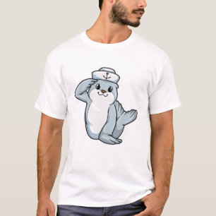 T-shirt Sceller comme marin avec casquette marin