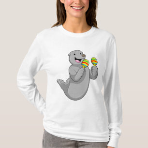 T-shirt Sceller comme musicien avec Maracas