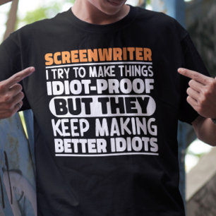T-shirt Scénariste J'Essaie De Faire Des Choses Drôle Drôl