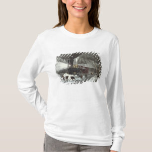 T-shirt Scène américaine de chemin de fer, 1871