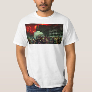 T-shirt Scène apocalyptique d'Halloween de SlipperyJoe gra
