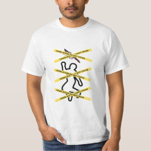 T-shirt Scène criminelle Victime Inspiré Meurtre Mystère V
