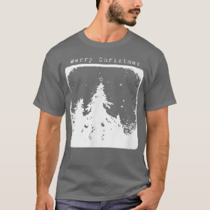 T-shirt Scène d'arbre à feuillage persistant enneigée, Joy