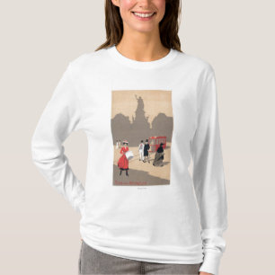 T-shirt Scène d'art déco de Place de la Republique