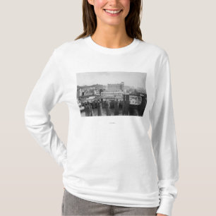 T-shirt Scène d'Astoria, Orégon avec le glissement de