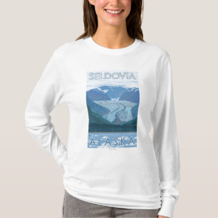 T-shirt Scène de glacier - Seldovia, Alaska