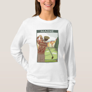 T-shirt Scène de MaineGolfing
