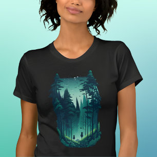 T-shirt Scène de montagne extérieure