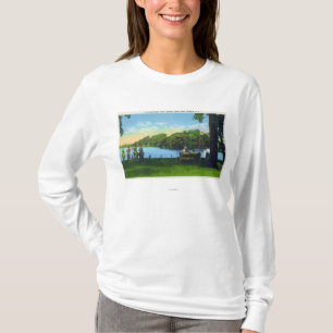 T-shirt Scène de parc de lac seneca