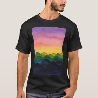 T-shirt Scène de paysage arc-en-ciel active