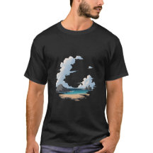 Scène de plage sur une île