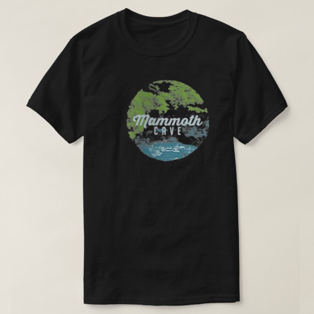 T-shirt Scène de rivière branchée Mammoth Cave Kentucky St (Design devant)