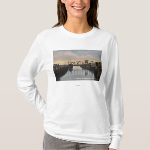 T-shirt Scène de soirée sur la rivière de Wishkah