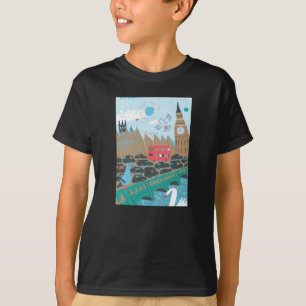 T-shirt Scène de ville du Royaume-Uni