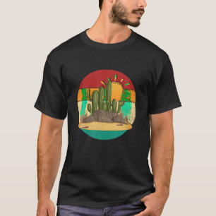 T-shirt Scène désertique vintage 80 s Montagnes Rétro Sud