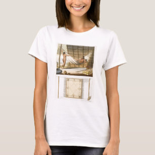 T-shirt Scène intérieure dépeignant des Indiens (gravure