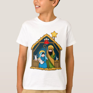T-shirt Scène stable de la nativité