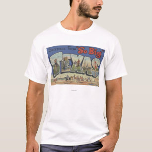 T-shirt Scènes 2 de lettre de TexasLarge