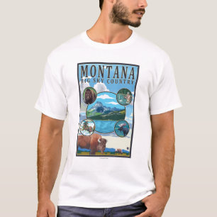 T-shirt Scènes d'état du Montana