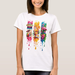 T-SHIRT SCÈNES ET OBJETS THÉMATIQUES D'ÉTÉ LUMINEUX