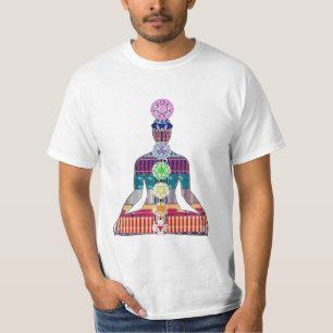 T-shirt Schéma CHAKRA Méditation Yoga Paix NVN630 FUN