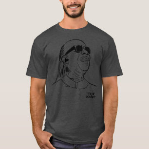 T-shirt Schéma de ligne Stevie Wonder
