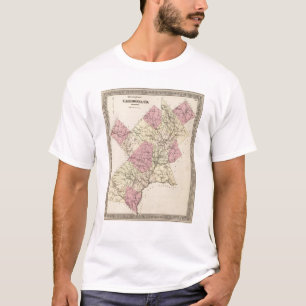 T-shirt Schéma directeur de Caledonia Company au Vermont