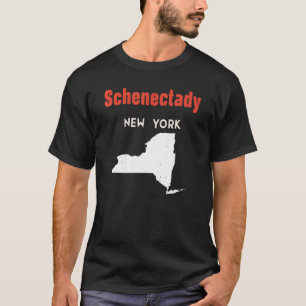 T-shirt Schenectady New York USA State America Travel New