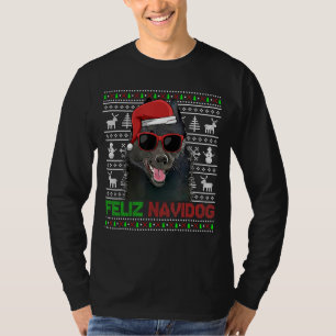 T-shirt Schipperke Chien Feliz Navidog Noël drôle