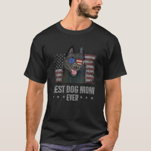 T-shirt Schipperke Meilleur Chien Maman Jamais Rétro USA A