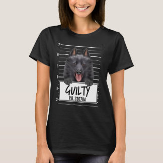 T-shirt Schipperke Mugshot Chien coupable