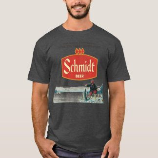 T-shirt Schmidt Beer Retro Déficit Glace Pêche Nature Scèn