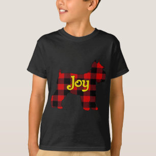 T-SHIRT SCHNAUZER BUFFALO A PLANTÉ AVEC JOYE CHRISTMAS CHI