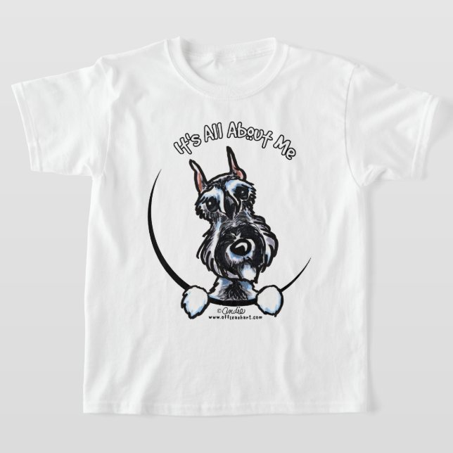 T-shirt Schnauzer de poivre de sel IAAM (Poser)
