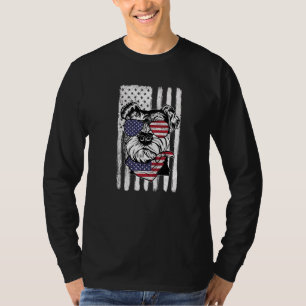 T-shirt Schnauzer Drapeau américain Schnauzer Chien 4t