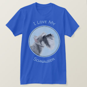 T-shirt Schnauzer (Giant, Standard) Peinture - Chien Art