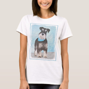 T-shirt Schnauzer (Miniature) Peinture - Chien original mi